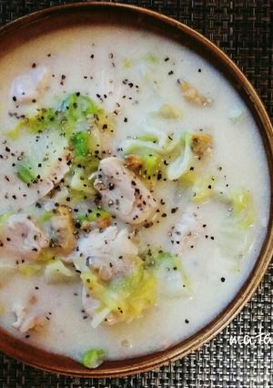 鶏胸肉と白菜のなんちゃってクリーム煮-レシピのメイン写真