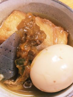おでんにカレーをトッピング。〆はごはん。-レシピのメイン写真