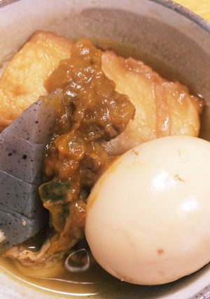 おでんにカレーをトッピング。〆はごはん。-レシピのメイン写真