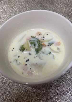 かぶとベーコン⭐︎簡単具沢山ミルクスープ-レシピのメイン写真