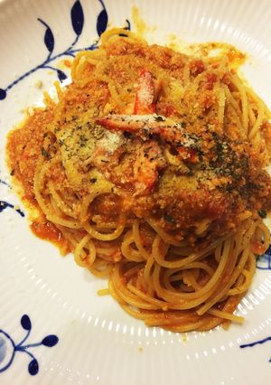 【簡単お店の味】カニのクリームパスタ-レシピのメイン写真