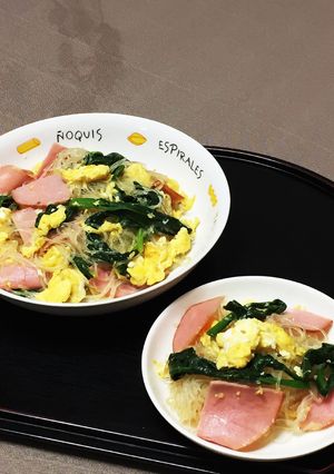 春雨と小松菜のふんわり卵炒め-レシピのメイン写真
