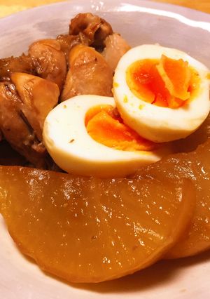 圧力鍋で☆ほっこり手羽元と大根の煮物-レシピのメイン写真