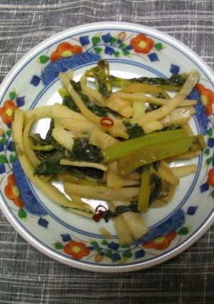 大根の皮の辛み炒め-レシピのメイン写真