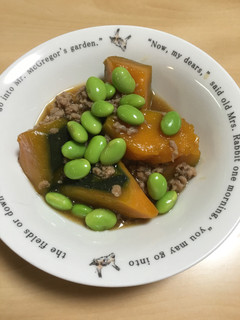 かぼちゃのしょうが風味そぼろ煮-レシピのメイン写真