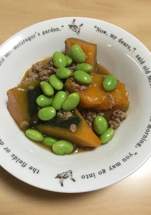 かぼちゃのしょうが風味そぼろ煮-レシピのメイン写真