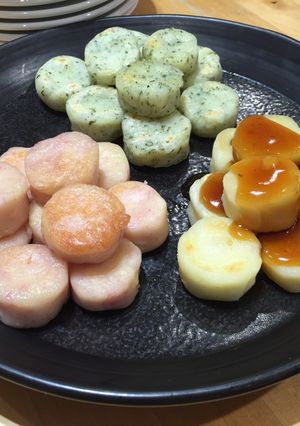 三色 芋もち-レシピのメイン写真