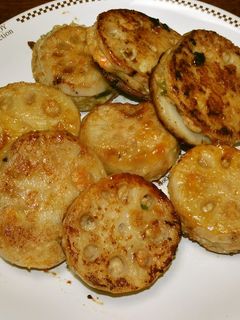 色んな野菜を入れて!れんこんのはさみ焼き-レシピのメイン写真