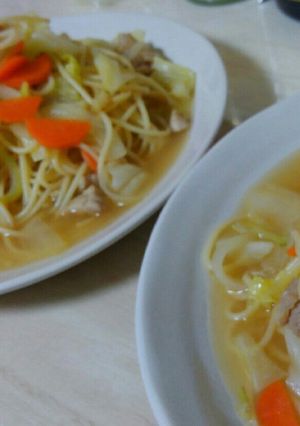 簡単・鶏肉スープパスタ-レシピのメイン写真