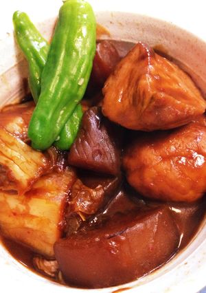 大根とコンニャクの味噌キムチ煮-レシピのメイン写真