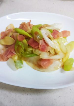 うまっ長ネギとベーコン炒め-レシピのメイン写真