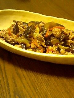 簡単!ナスと豚肉の味噌炒め-レシピのメイン写真