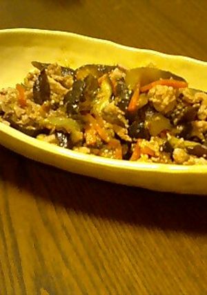 簡単！ナスと豚肉の味噌炒め-レシピのメイン写真