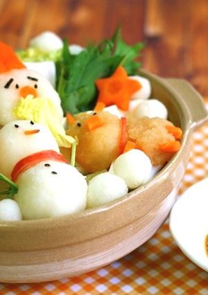 ぽん酢だれで　可愛い！おいしい！デコ鍋-レシピのメイン写真