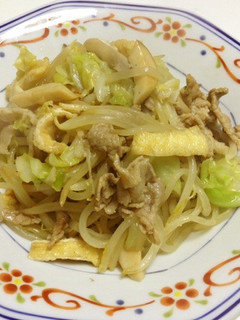 シャンタンとオイスターで♪簡単肉野菜炒め-レシピのメイン写真