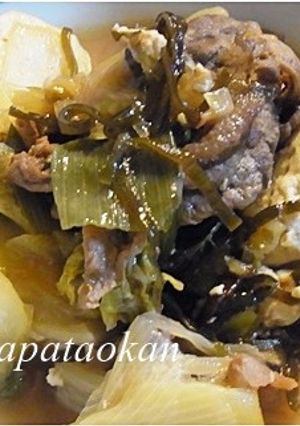 簡単、美味しい♪牛肉と白菜の塩昆布煮-レシピのメイン写真