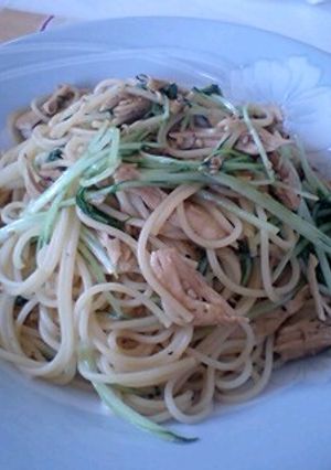 水菜のパスタ-レシピのメイン写真
