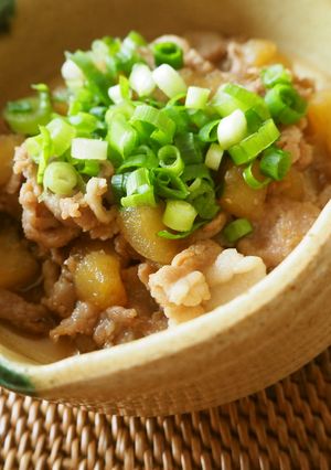 リンゴと豚肉の甘辛煮-レシピのメイン写真