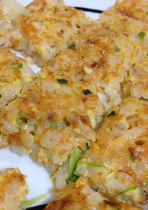 栄養満点幼児食★ ごはんのお好み焼き風-レシピのメイン写真