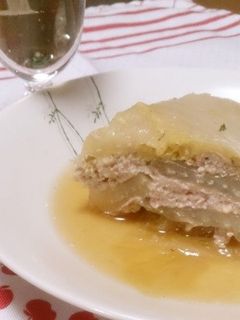 白菜と挽肉のミルフィーユ蒸し煮-レシピのメイン写真