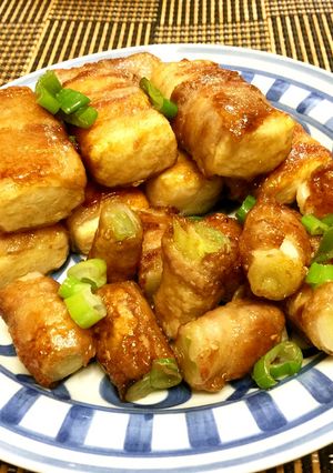 少し中華♥豆腐と白ネギの甘辛豚肉巻き-レシピのメイン写真
