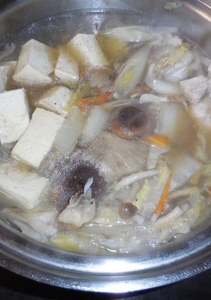 創味シャンタンDXと和風だしの水炊き風-レシピのメイン写真