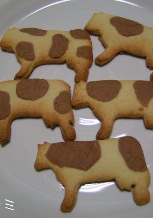 うしさんクッキーの模様の作り方★-レシピのメイン写真