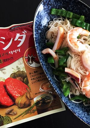 ダシダ♡コストコ海老いか素麺チャンプルー-レシピのメイン写真