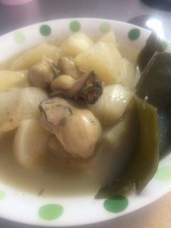 牡蠣とカブの煮物-レシピのメイン写真