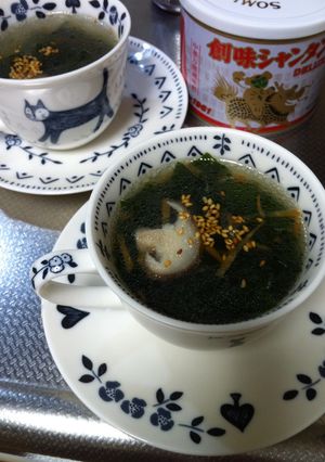 創味シャンタンDXで時短スープ-レシピのメイン写真