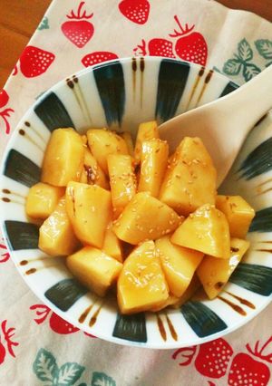 レンジで簡単☆山芋の煮っころがし。-レシピのメイン写真