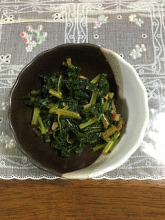 大根葉と根生姜の炒め物-レシピのメイン写真