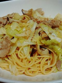 すぐできる♪キャベツときのこの和風パスタ-レシピのメイン写真