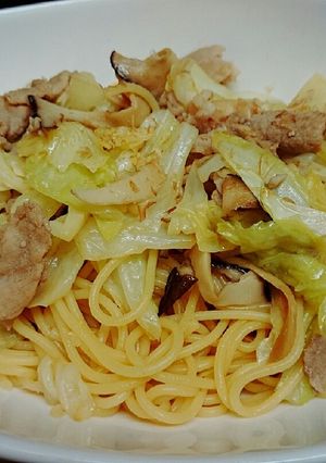 すぐできる♪キャベツときのこの和風パスタ-レシピのメイン写真