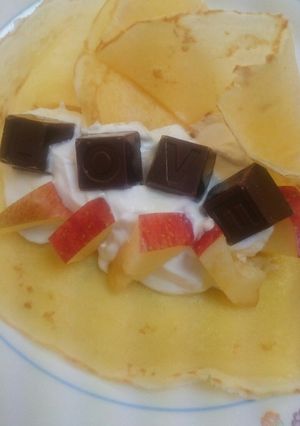 メッセージクレープ-レシピのメイン写真