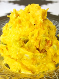 仄かな香り♬南瓜とレーズンのクリチサラダ-レシピのメイン写真