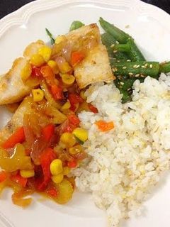 白身魚のソテー、オレンジ風味のソースがけ-レシピのメイン写真