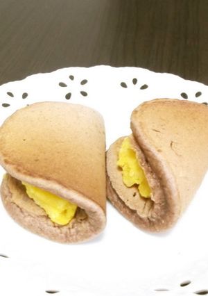もちもち♪ココアのパンケーキ-レシピのメイン写真