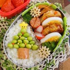 รูปของ クリスマス☆枝豆ツリー