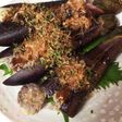 ナスの挽肉はさみ焼き