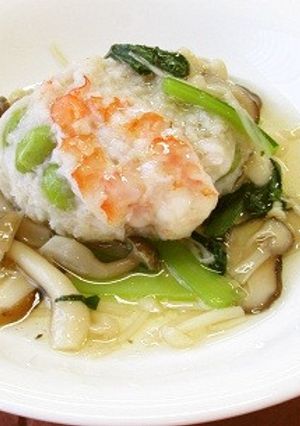 れんこん饅頭のきのこあんかけ-レシピのメイン写真