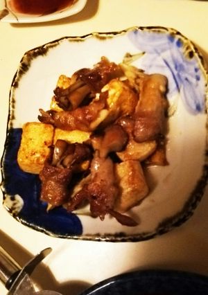 うまうま豚巻きキノコ豆腐-レシピのメイン写真