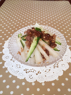 簡単!牛肉と大根ときゅうりのサラダ。-レシピのメイン写真