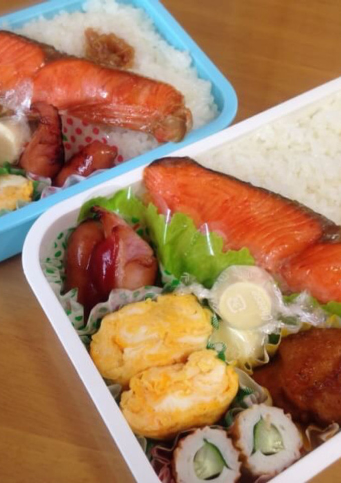 ♡今日のお弁当♡鮭弁当-レシピのメイン写真