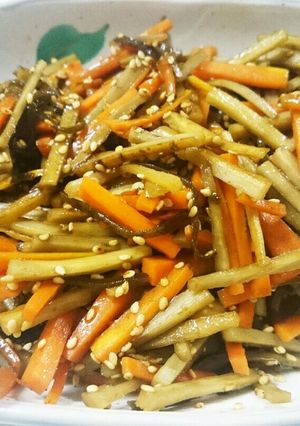 味付けは塩昆布で❗きんぴらごぼう❗-レシピのメイン写真