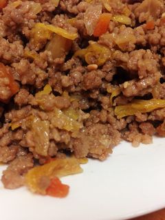 簡単!野菜入りそぼろ-レシピのメイン写真