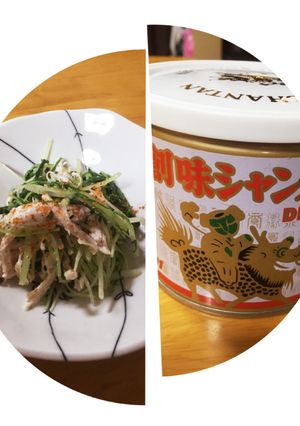 創味シャンタンで☆水菜と鶏のサラダ♡-レシピのメイン写真