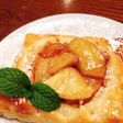 レンジで時短♪簡単オープンアップルパイ