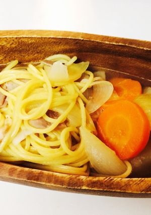 洗い物少！コンソメ味のスープスパゲティ♪-レシピのメイン写真