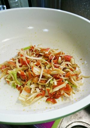 簡単☆かぶの皮の柚子七味きんぴら-レシピのメイン写真